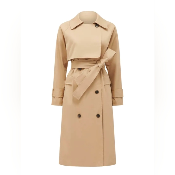 Ever New | Frankie Trench Coat (Camel) - Picture 2 of 4